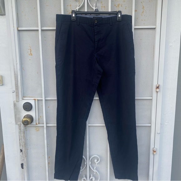 Banana Republic mason chino mens  W38”XL32” Pants tapered legs has stretch  navy - Picture 2 of 7